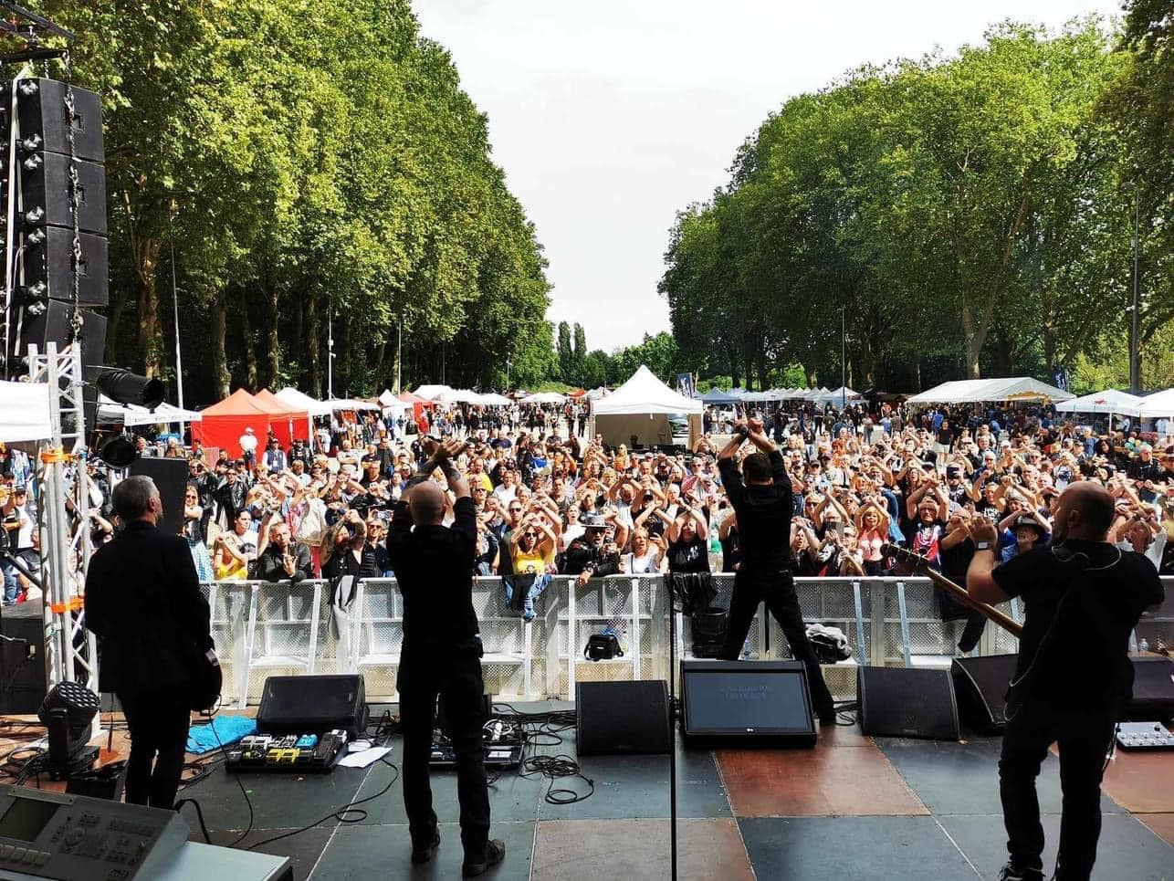 Concert face au public